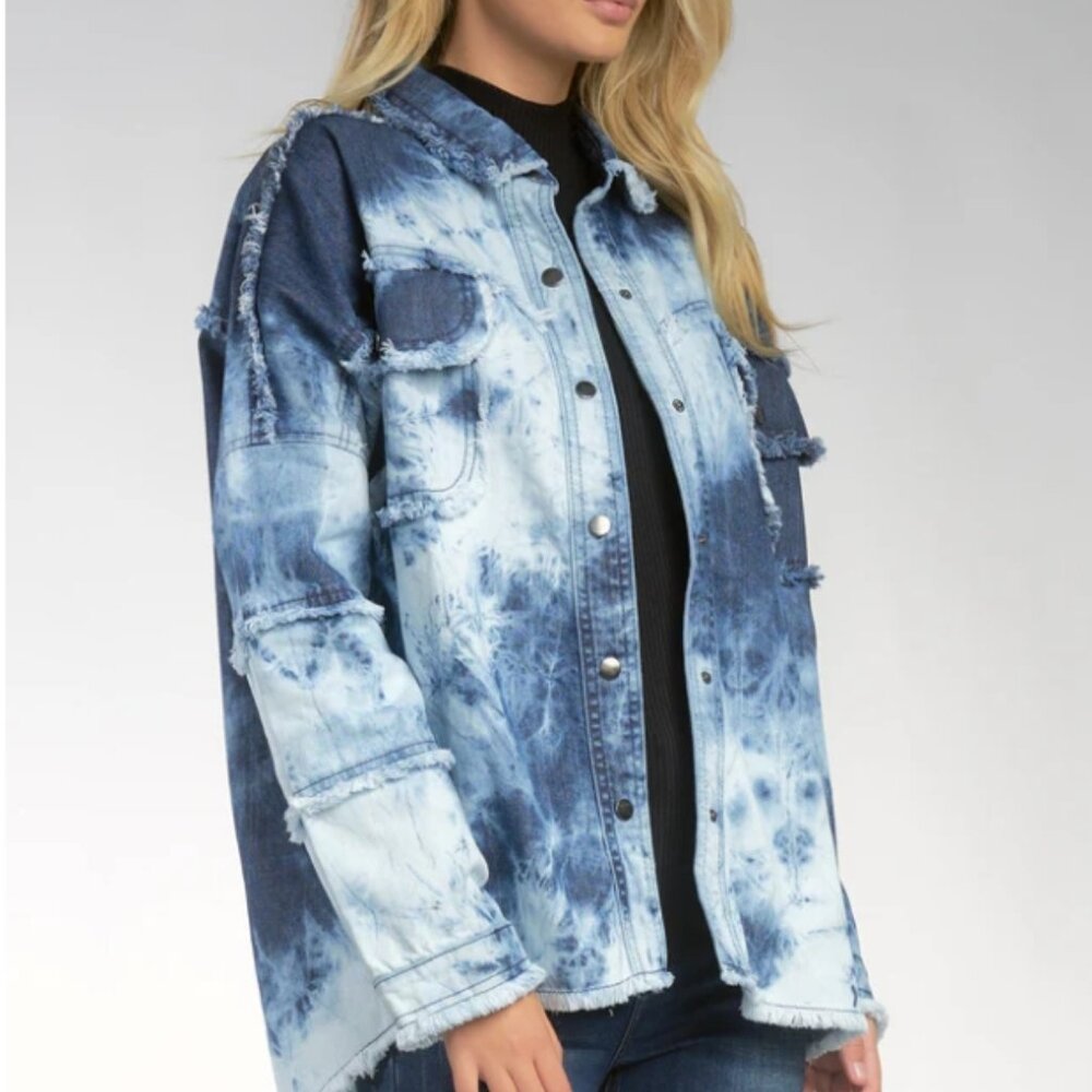 Devan Shacket Tie Dye Blue - image 4